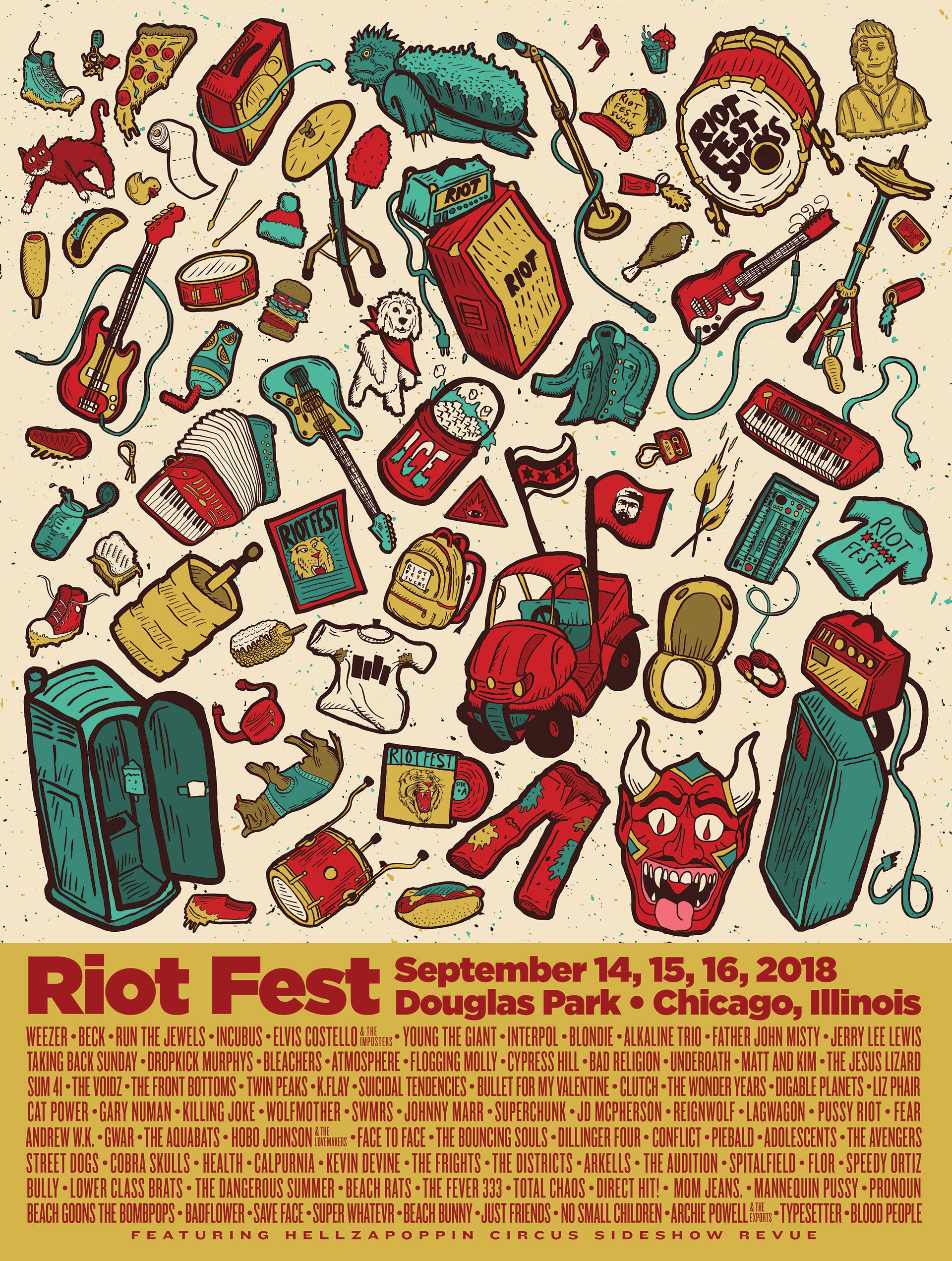 RIOT FEST 2018 MERCH - POSTER – Riot Brand