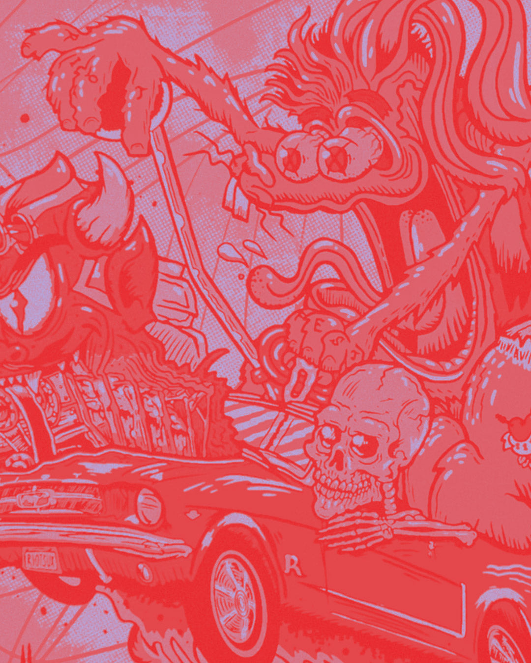 2024 Bunny Hot Rod Screen Printed Poster – Riot Brand