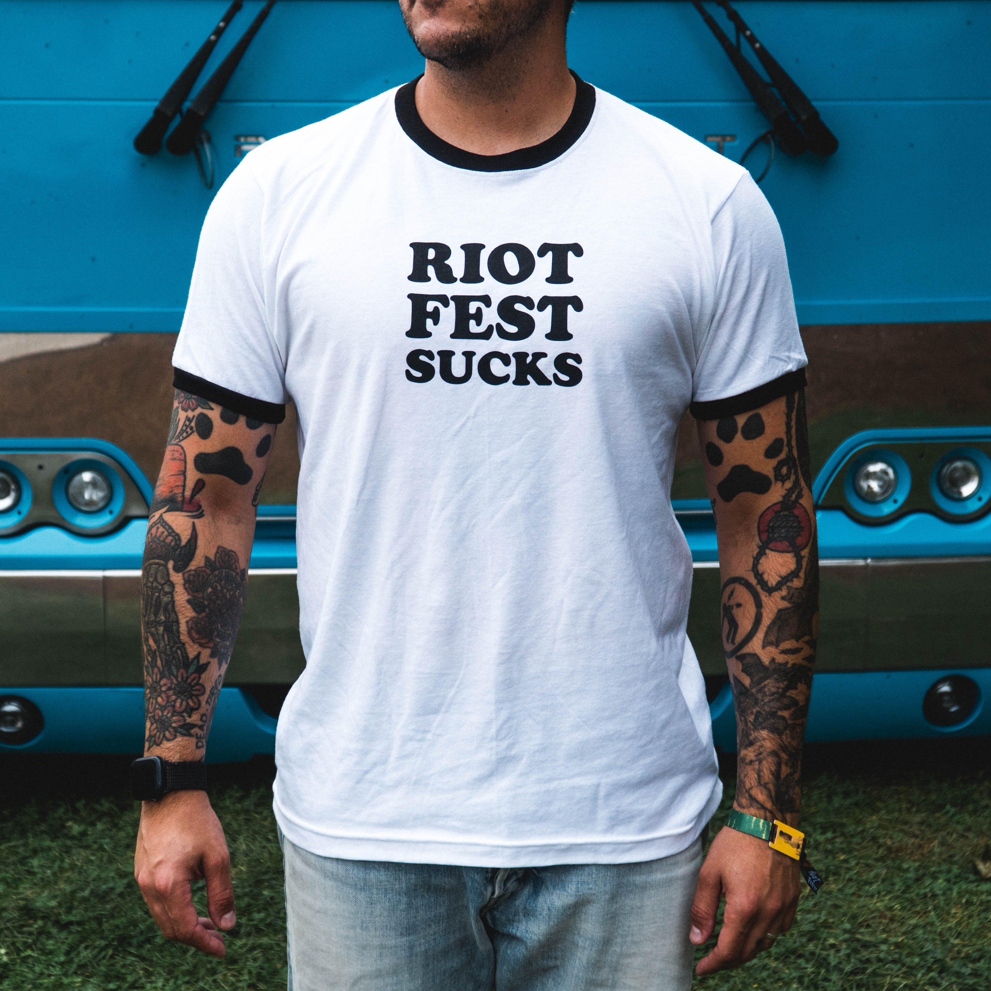Riot Fest Sucks Ringer Tee