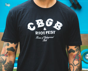 CBGB + Riot Fest Collab Tee