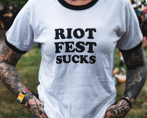 Riot Fest Sucks Ringer Teee