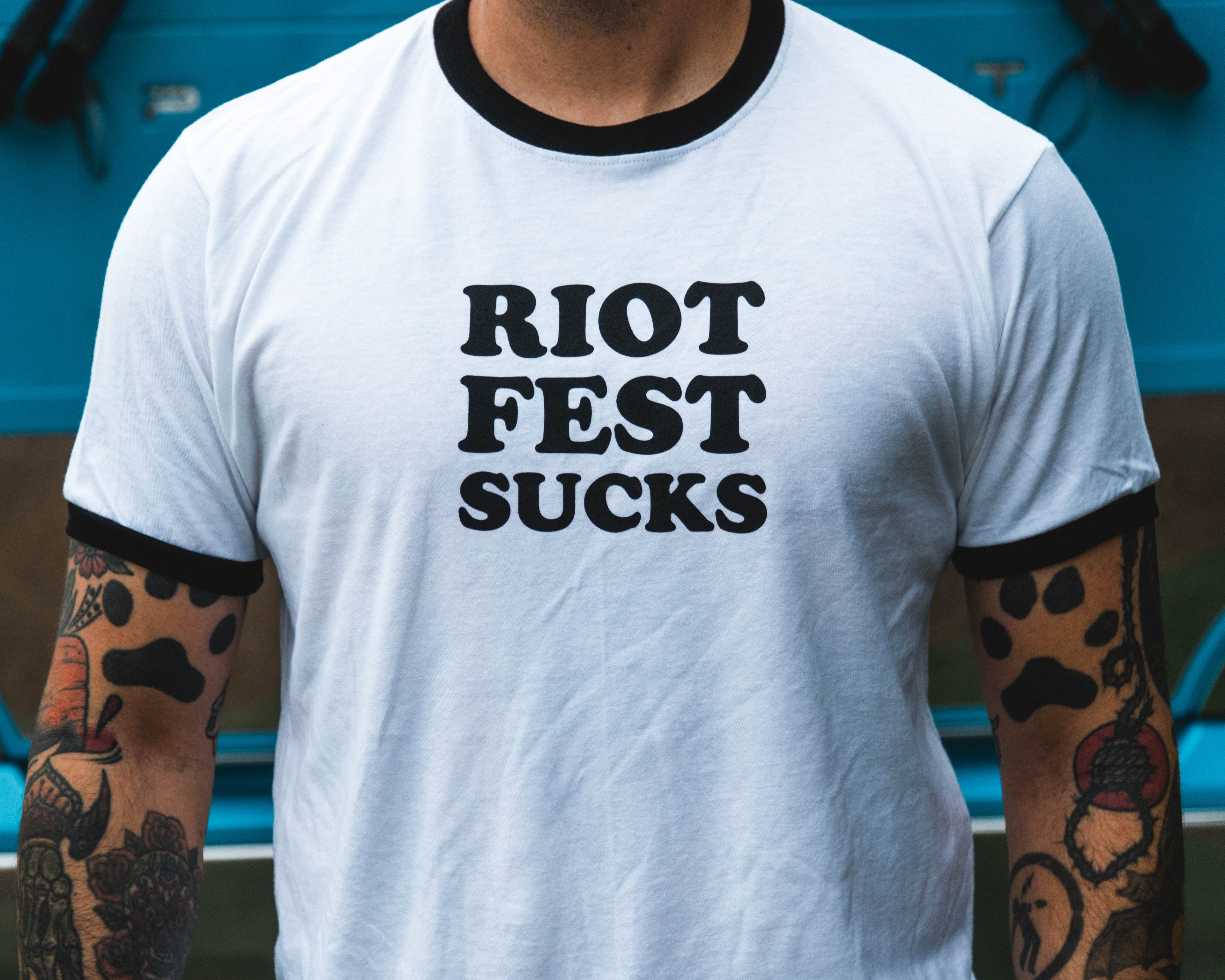 Riot Fest Sucks Ringer Tee