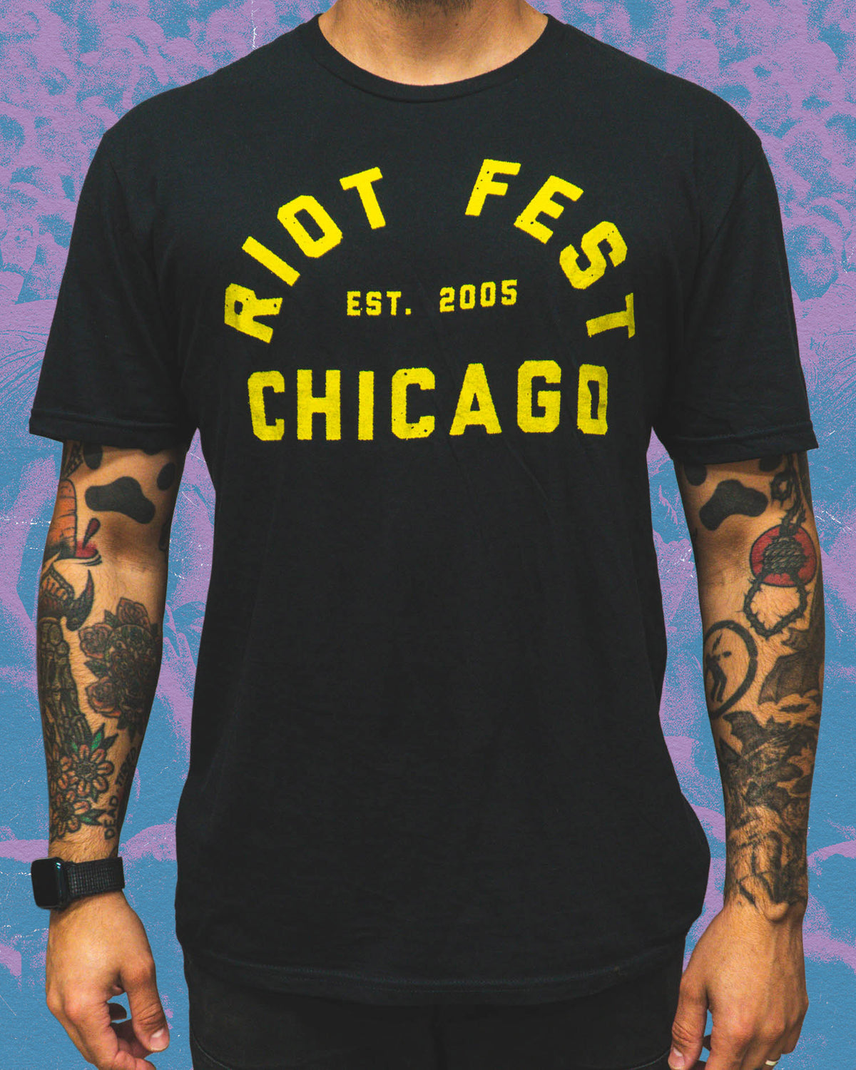 2026 Yellow Text Lineup Tee