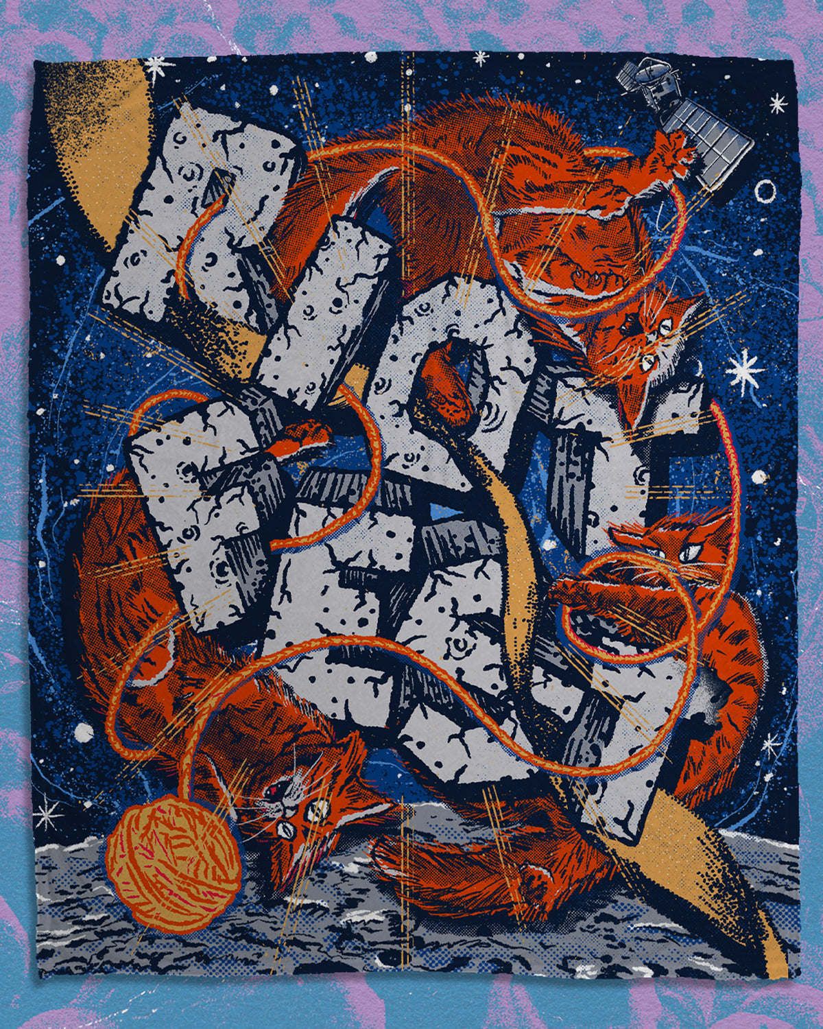 Space Cat Blanket