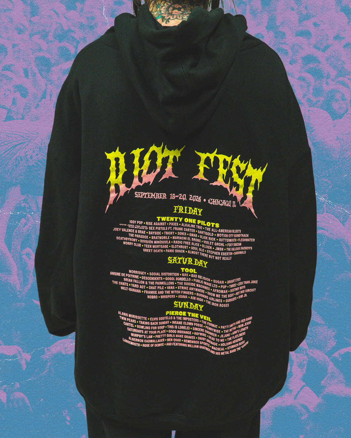 2026 Psychedelic Bunny Hoodie