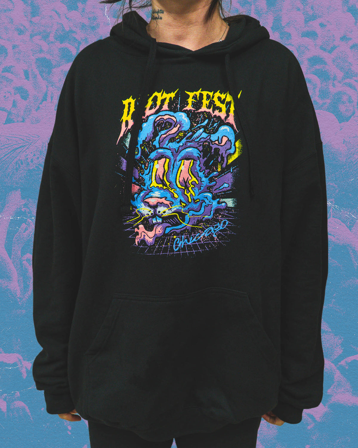 2026 Psychedelic Bunny Hoodie