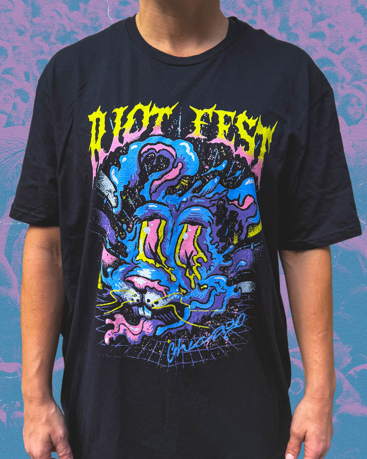 2026 YOUTH Psychedelic Bunny Lineup Tee