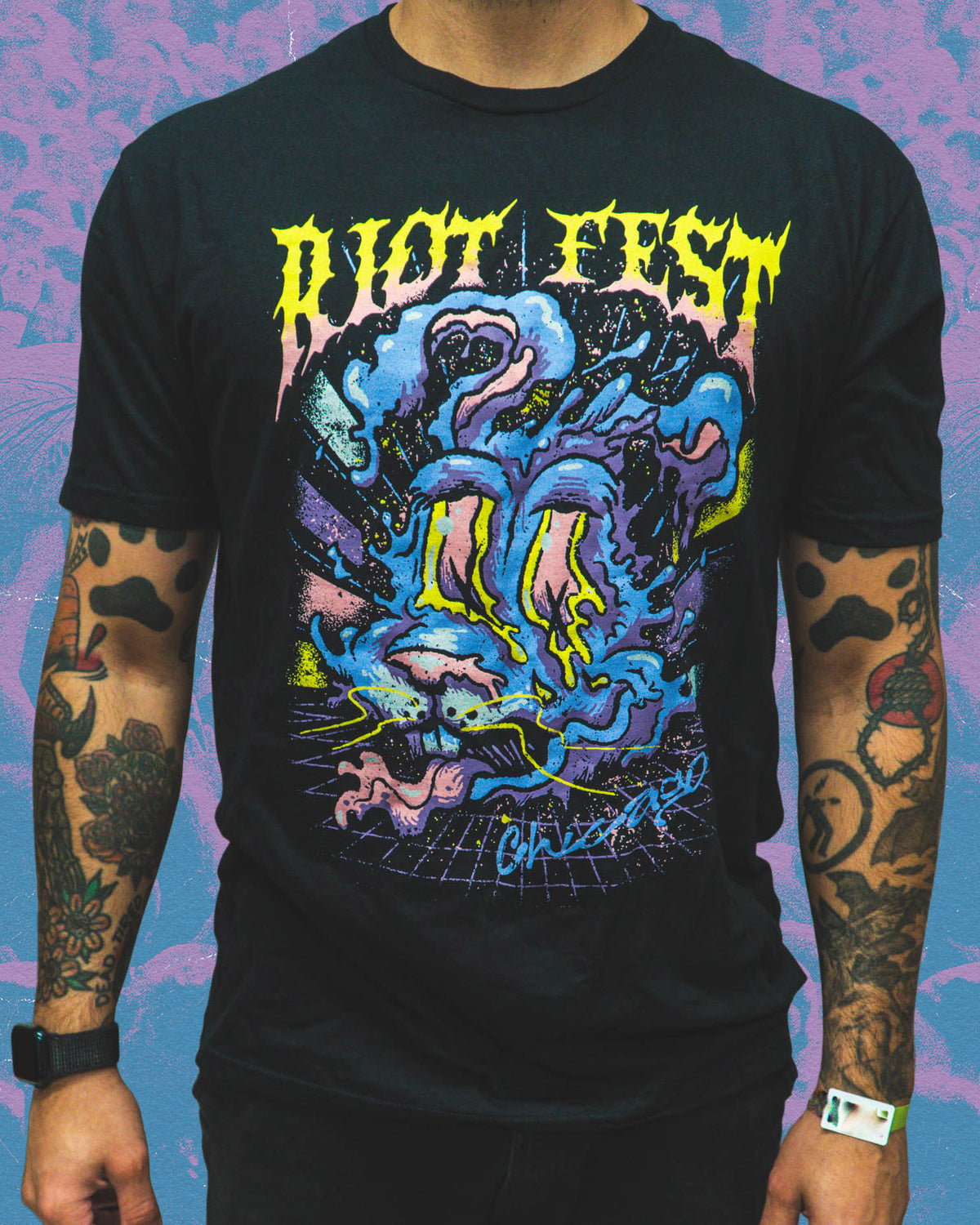 2026 Psychedelic Bunny Lineup Tee