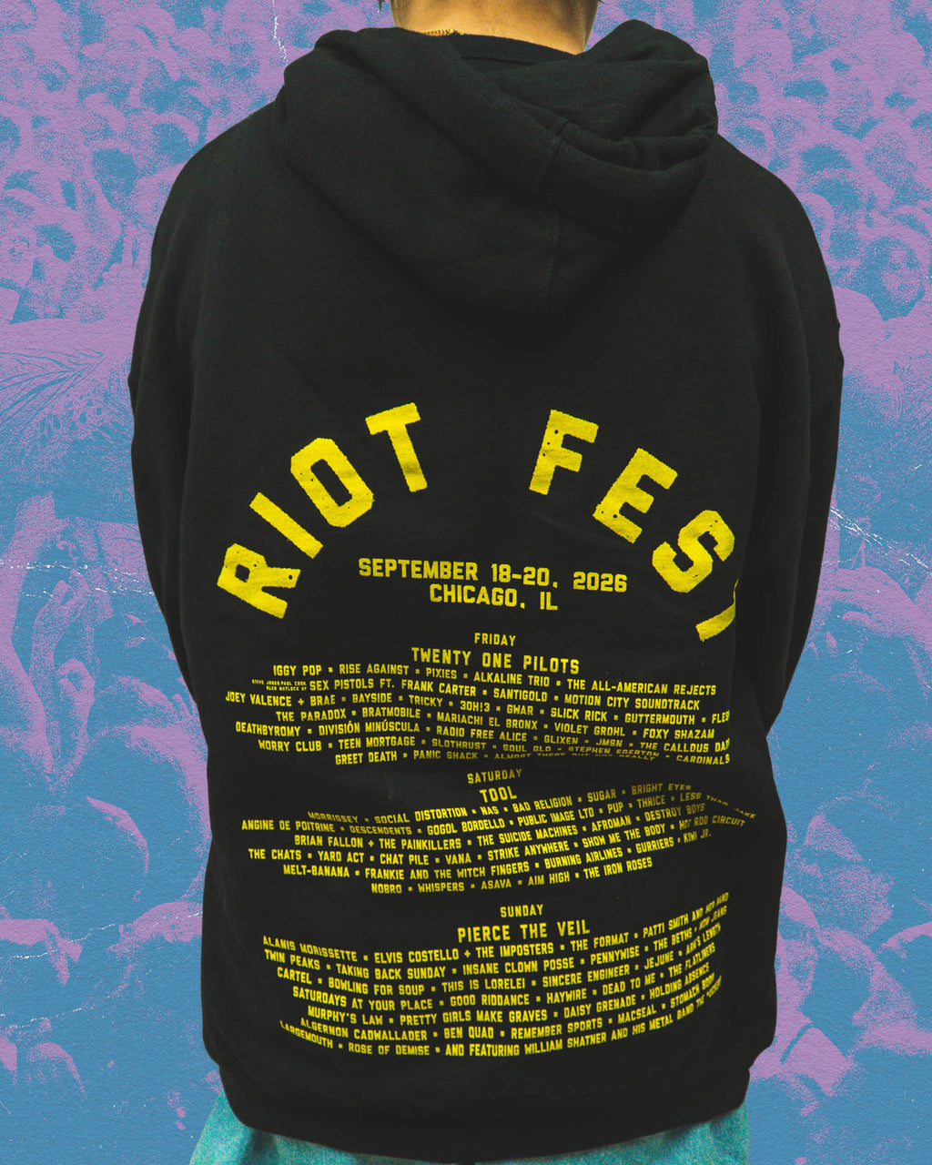 Simple Lineup Pullover Hoodie