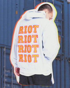 Riot x Rumours Collab Hoodie - RiotLand Bunny Grey