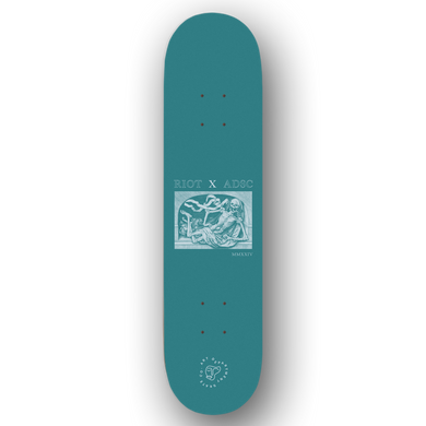 Riot/Art Dept. Skate Co. Skate Deck