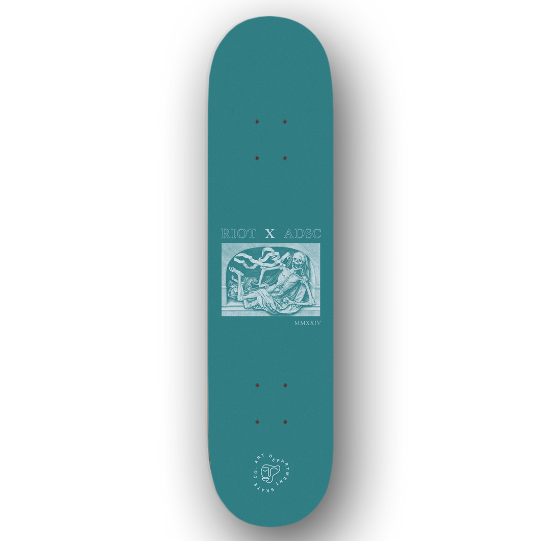 Riot x Art Dept. Skate Co. Skate Deck