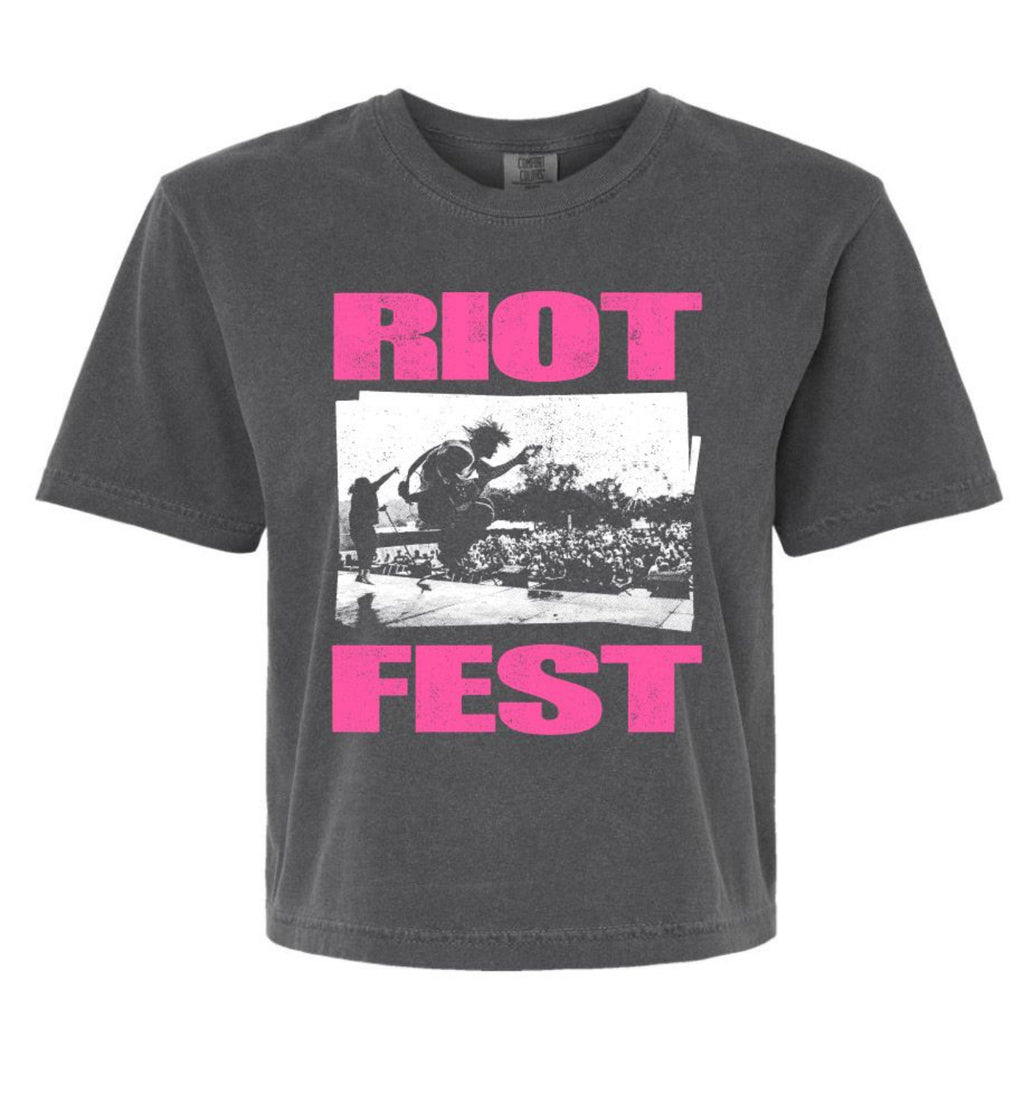 2025 Pink Lineup Crop Tee