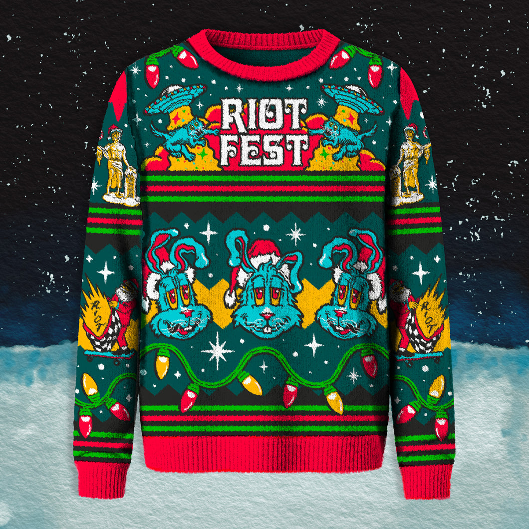 Riot Fest Holiday Sweater PRE-ORDER