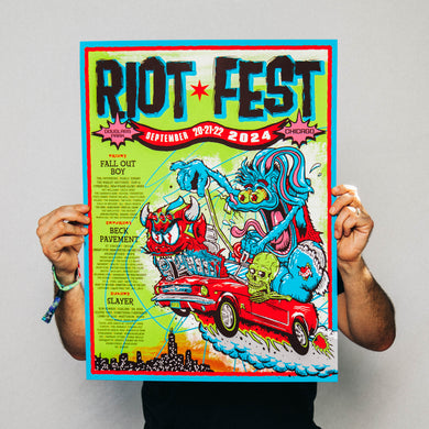 2024 Bunny Hot Rod Screen Printed Poster