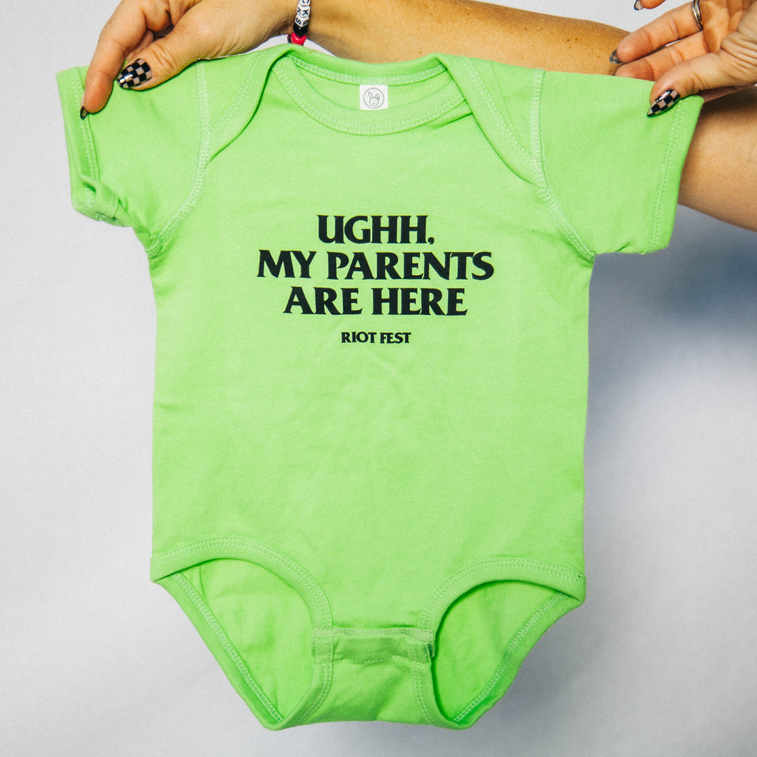 Parents are here onesie