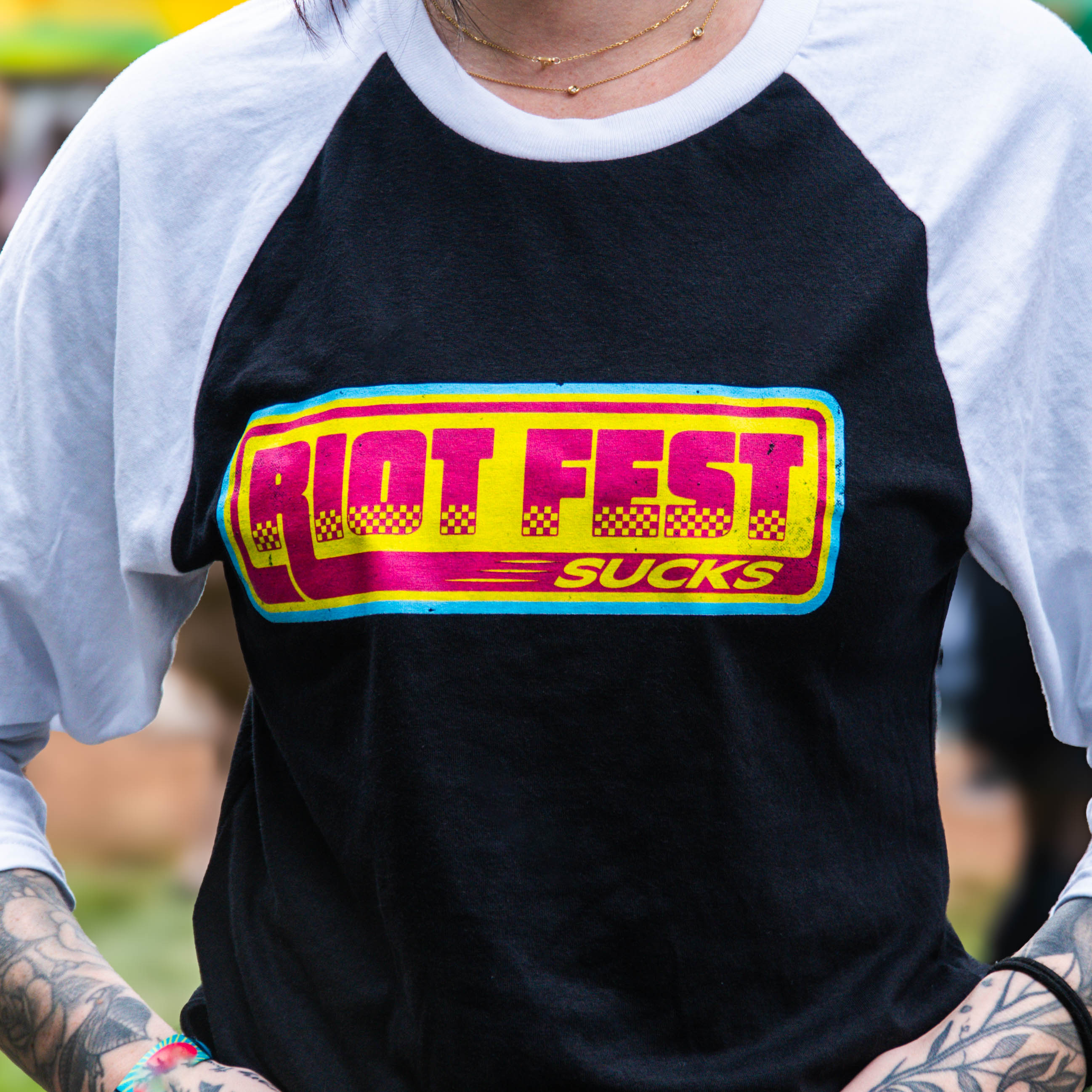 Riot Fest Sucks Raglan