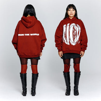 Riot/Rumours Collab Hoodie-Tube-Red