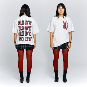 Riot/Rumours Collab Riot Land Bunny Tee-Pink