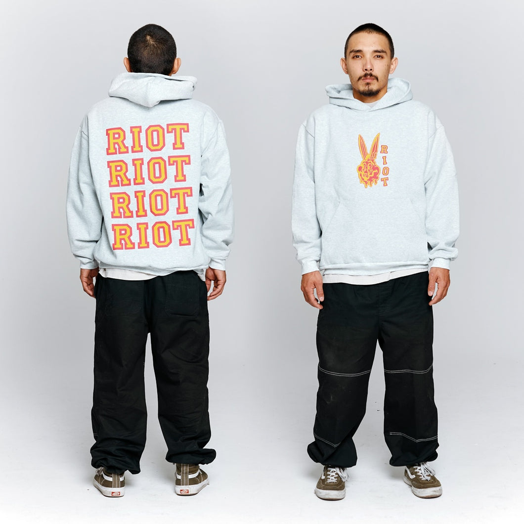 Riot x Rumours Collab Hoodie - RiotLand Bunny Grey