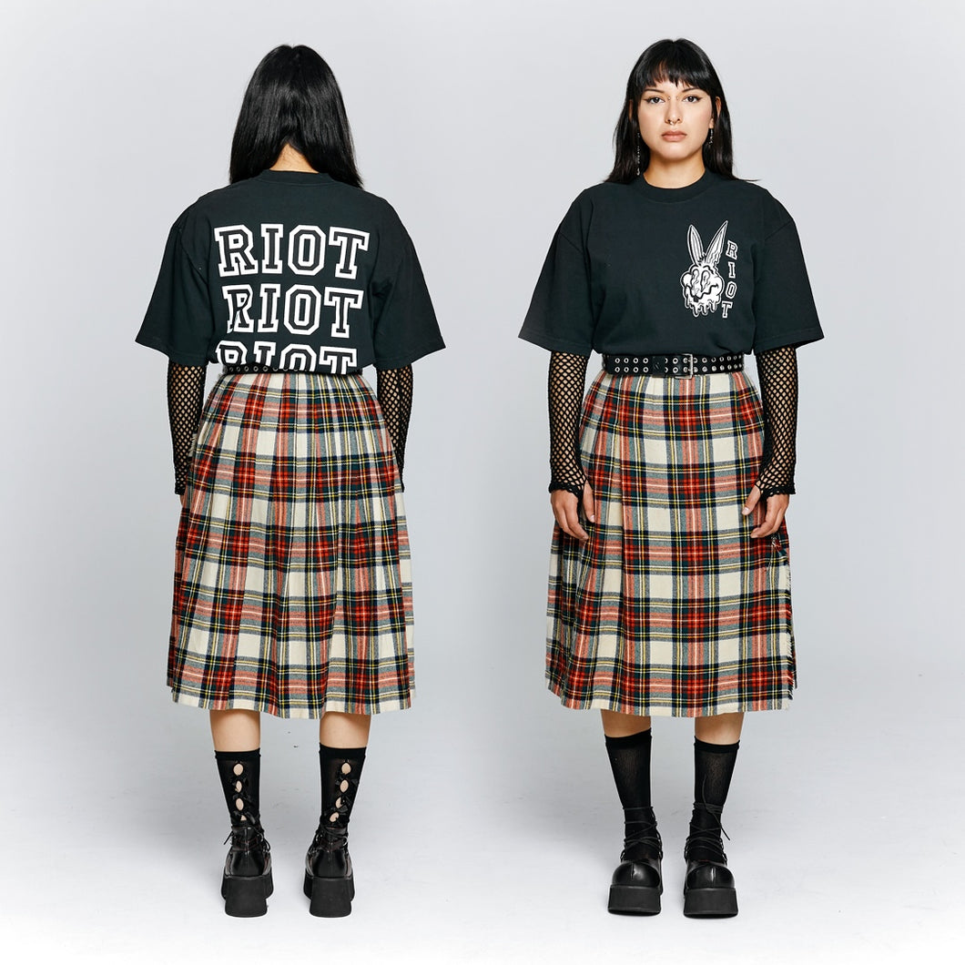 Riot x Rumours Collab RiotLand Bunny Tee Black