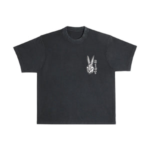 Riot x Rumours Collab RiotLand Bunny Tee Black