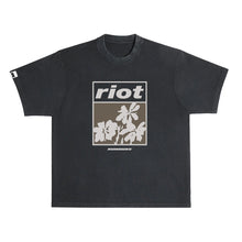 Riot x Rumours Collab Flowers Tee Black