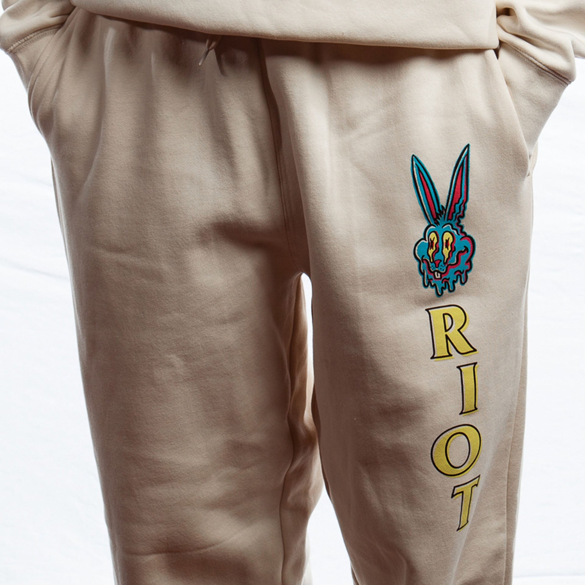 Riot Melted Bunny Cream Sweatpants