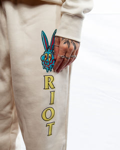 Riot Melted Bunny Cream Sweatpants