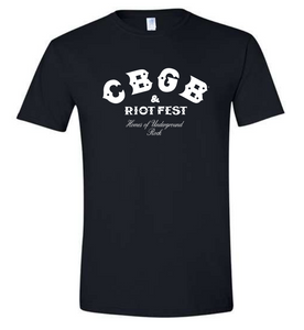 CBGB + Riot Fest Collab Tee