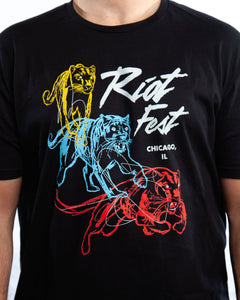 Panthers in Motion Riot Fest 2023 Lineup Tee