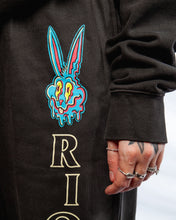Riot Melted Bunny Black Sweatpants