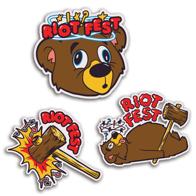 Dizzy Bear Sticker Pack